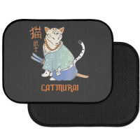 Cat Samurai Catmurai Japanese Warrior Funny Cats With Katana Rear Car Mat | Artistshot