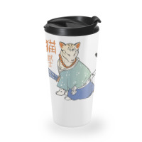 Cat Samurai Catmurai Japanese Warrior Funny Cats With Katana Travel Mug | Artistshot