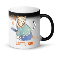 Cat Samurai Catmurai Japanese Warrior Funny Cats With Katana Magic Mug | Artistshot