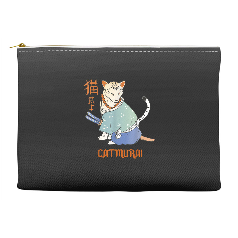 Cat Samurai Catmurai Japanese Warrior Funny Cats With Katana Accessory Pouches | Artistshot