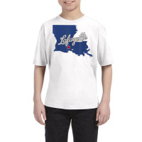 Lafayette Louisiana La Map T Shirt Youth Tee | Artistshot