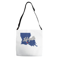 Lafayette Louisiana La Map T Shirt Adjustable Strap Totes | Artistshot