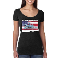 Patriotic American Naval Fa 18 Superhornet Tee In Action Women's Triblend Scoop T-shirt | Artistshot