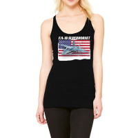 Patriotic American Naval Fa 18 Superhornet Tee In Action Racerback Tank | Artistshot