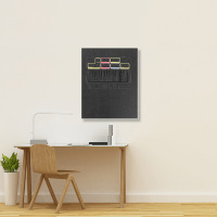 Motion City Soundtrack Merch Synth Portrait Canvas Print | Artistshot