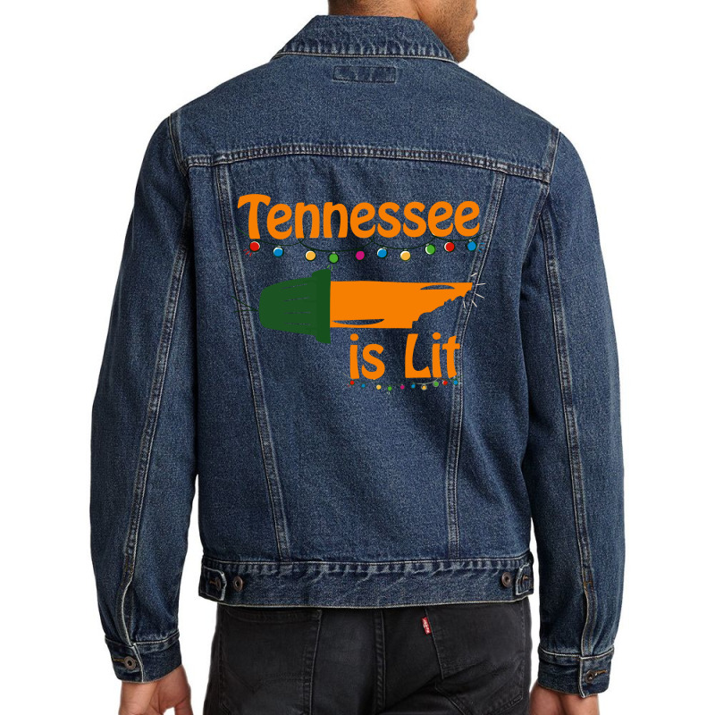 Tennessee Is Lit Men Denim Jacket by Airlangga | Artistshot