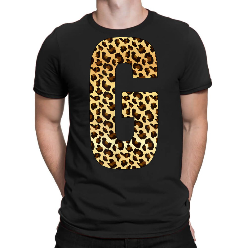 Letter G Alphabet Letters Leopard Cheetah Initial T-Shirt by Loves | Artistshot