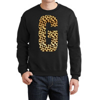 Letter G Alphabet Letters Leopard Cheetah Initial Crewneck Sweatshirt | Artistshot