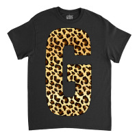 Letter G Alphabet Letters Leopard Cheetah Initial Classic T-shirt | Artistshot