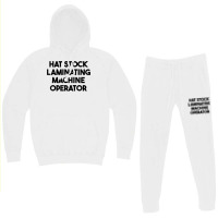 Hat Stock Laminating Machine Operator T Shirt Hoodie & Jogger Set | Artistshot