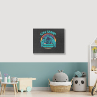 Alligator Snapping Turtle Men Women Shirt Snap Landscape Canvas Print | Artistshot