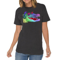 Alligator With Headphones And Sunglasses Vintage T-shirt | Artistshot