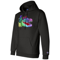 Alligator With Headphones And Sunglasses Champion Hoodie | Artistshot