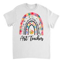 Art Teacher Boho Rainbow Caring Dedicated Loving Vintage T Shirt Classic T-shirt | Artistshot