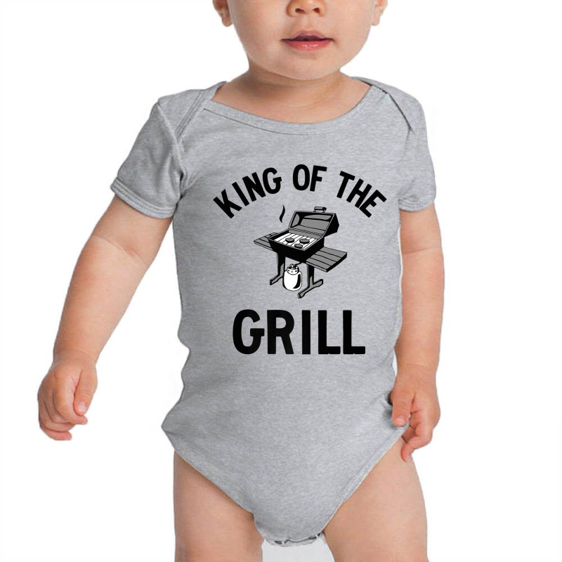 King Of The Grill Master Barbecue Master Cookout Premium T Shirt Baby Bodysuit by cm-arts | Artistshot