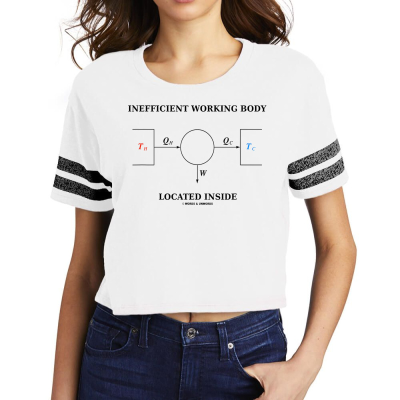 Inefficient Working Body Located Inside Carnot Cycle Physics Scorecard Crop Tee by cm-arts | Artistshot