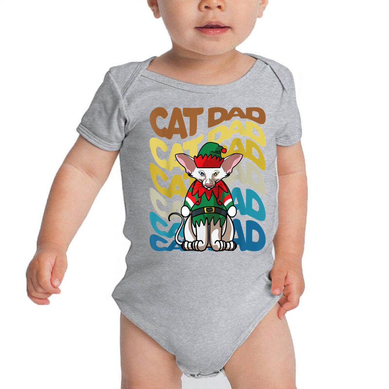 Mens Retro Vintage Cats Oriental Shorthair Cat Dad Christmas T Shirt Baby Bodysuit | Artistshot