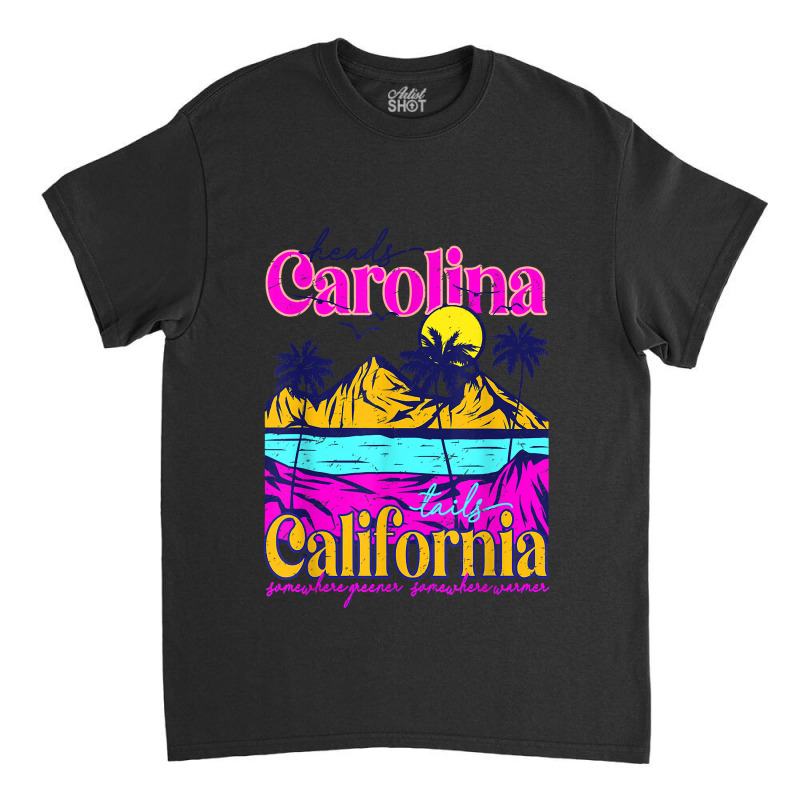 Heads Carolina Tail California Western Summer Beach Paradise Classic T-shirt | Artistshot