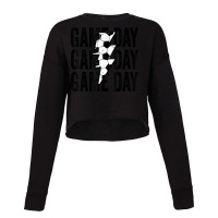 Vintage Game Day Soccer Lightning Bolt Funny Soccer Lover T Shirt Cropped Sweater | Artistshot