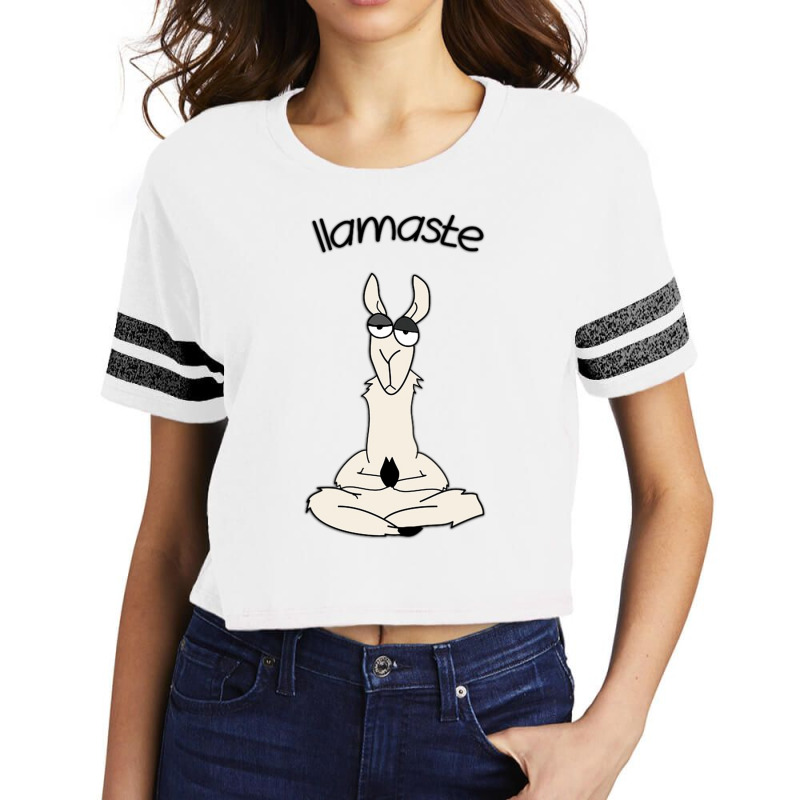 Llamaste Meditation Scorecard Crop Tee by calesjoanne | Artistshot