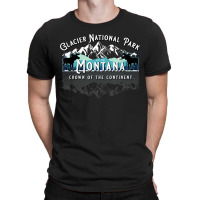 Glacier National Park Montana Moose Hiking Camping Souvenir New Year T-shirt | Artistshot