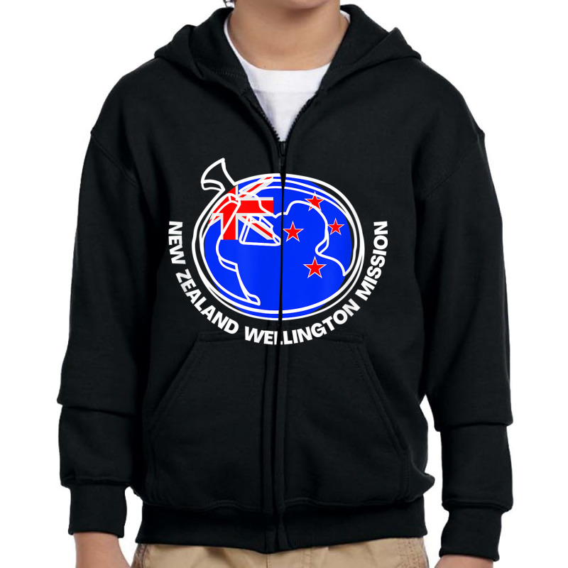 New Zealand Wellington Lds Mission Proud Mormon Missionary T Shirt Youth Zipper Hoodie | Artistshot