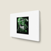 Green Lantern, Lantern Planet, Landscape Canvas Print | Artistshot