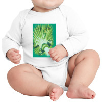 Green Lantern, Lantern's Light, Long Sleeve Baby Bodysuit | Artistshot