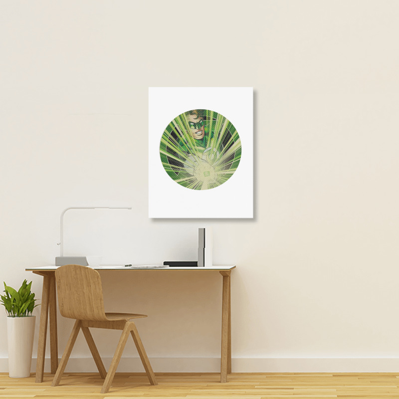 Green Lantern, Light Em Up, Portrait Canvas Print | Artistshot