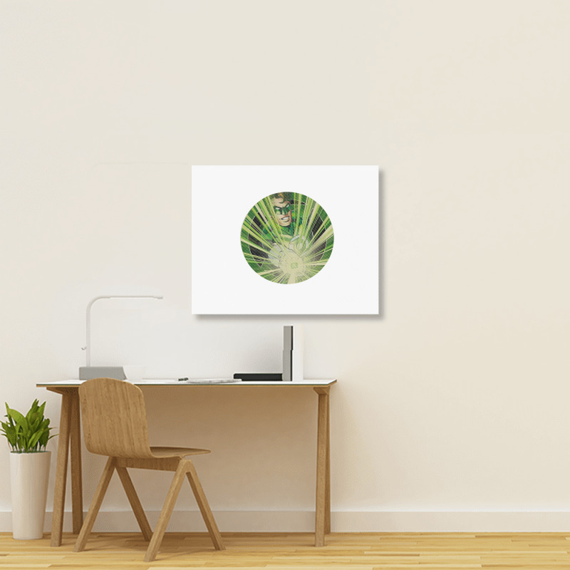 Green Lantern, Light Em Up, Landscape Canvas Print | Artistshot