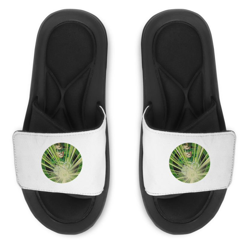 Green Lantern, Light Em Up, Slide Sandal | Artistshot