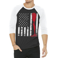 Amputee Patriotic Prosthetic Leg Flag 3/4 Sleeve Shirt | Artistshot