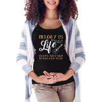 Music T Shirt Melody Is Life Novelty Guitar Shirt T Shirt Maternity Scoop Neck T-shirt | Artistshot