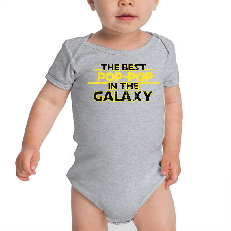 Best Pop Pop In The Galaxy Birthday Gift For Pop Pop T Shirt Baby Bodysuit | Artistshot