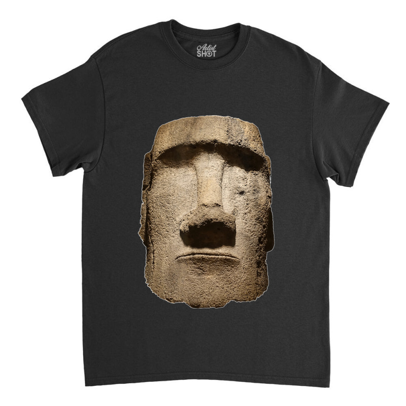 Easter Island Moai Statue Monolith World Mystery Classic T-shirt by cm-arts | Artistshot