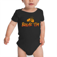 Break 'em Sporting Clays Target Shooting Sport Clay Shooting T Shirt Baby Bodysuit | Artistshot