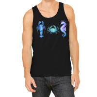 Crustaceancore Ocean Blush Crustacean Lobster Crab Seahorse Tank Top | Artistshot