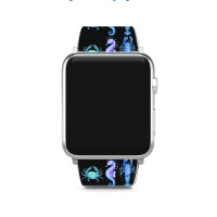 Crustaceancore Ocean Blush Crustacean Lobster Crab Seahorse Apple Watch Band | Artistshot