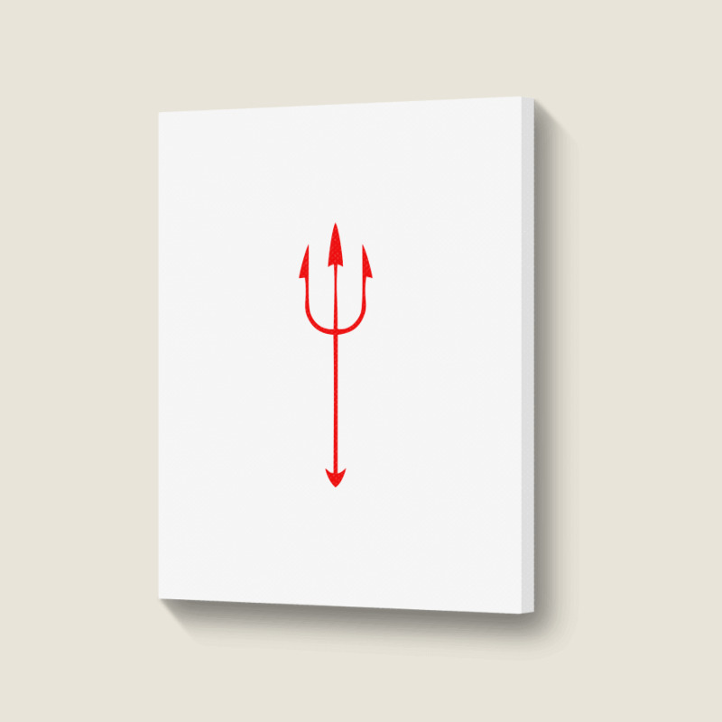 Devil Trident Merch Portrait Canvas Print | Artistshot