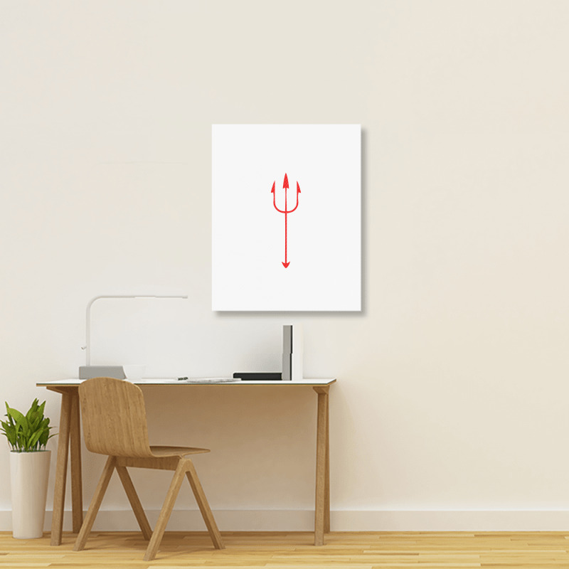 Devil Trident Merch Portrait Canvas Print | Artistshot