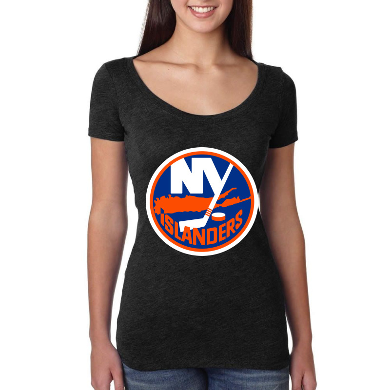 Ny Islanders Women's Triblend Scoop T-shirt by cm-arts | Artistshot