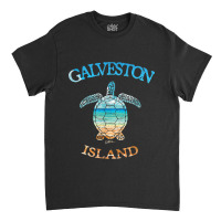 Jcombs Galveston Island, Tx, Sea Turtle And Beach Classic T-shirt | Artistshot