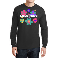 Floral Overlay Colorado Souvenir Tee Flowers For Women Kids T Shirt Long Sleeve Shirts | Artistshot