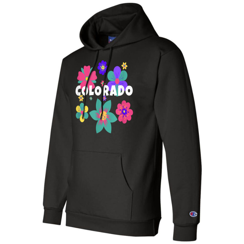 Floral Overlay Colorado Souvenir Tee Flowers For Women Kids T Shirt Champion Hoodie by cm-arts | Artistshot