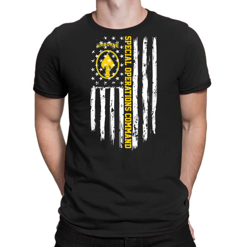 Special Operations Command (socom) American Flag T Shirt T-shirt | Artistshot