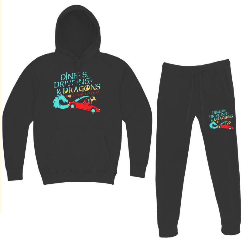 Diners Drive Ins Dragons Hoodie & Jogger Set | Artistshot