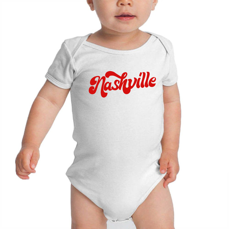 Nashville Retro Baby Bodysuit by JossApparel | Artistshot