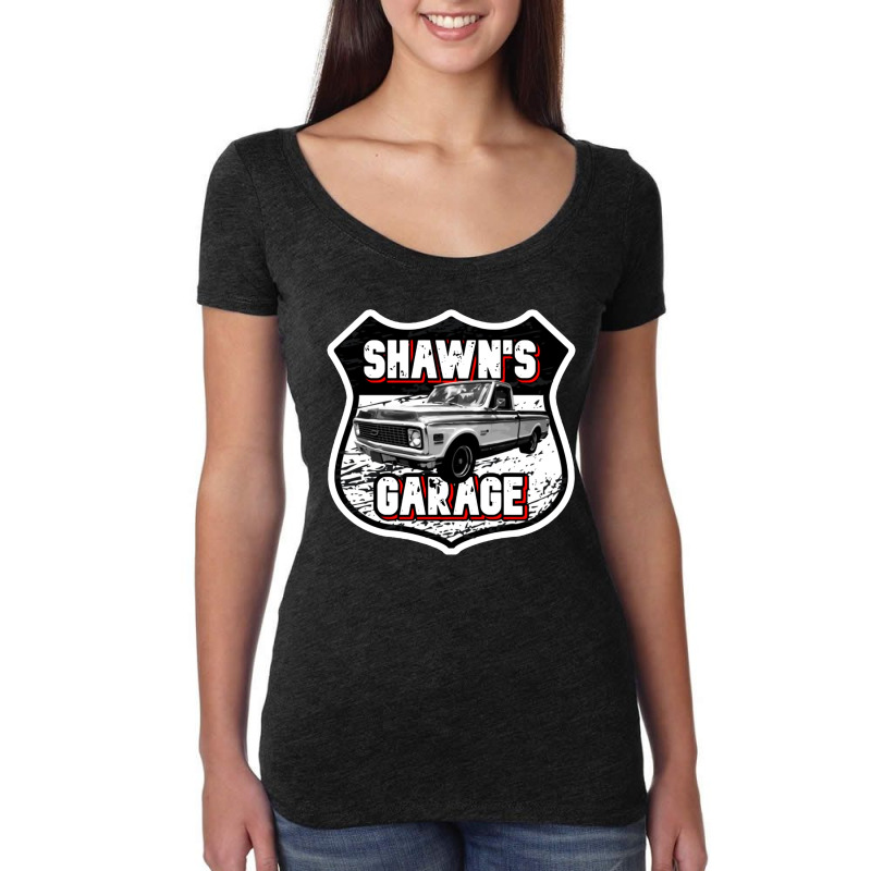 Garage Classic Car Truck Women's Triblend Scoop T-shirt by Barbara Apparel | Artistshot