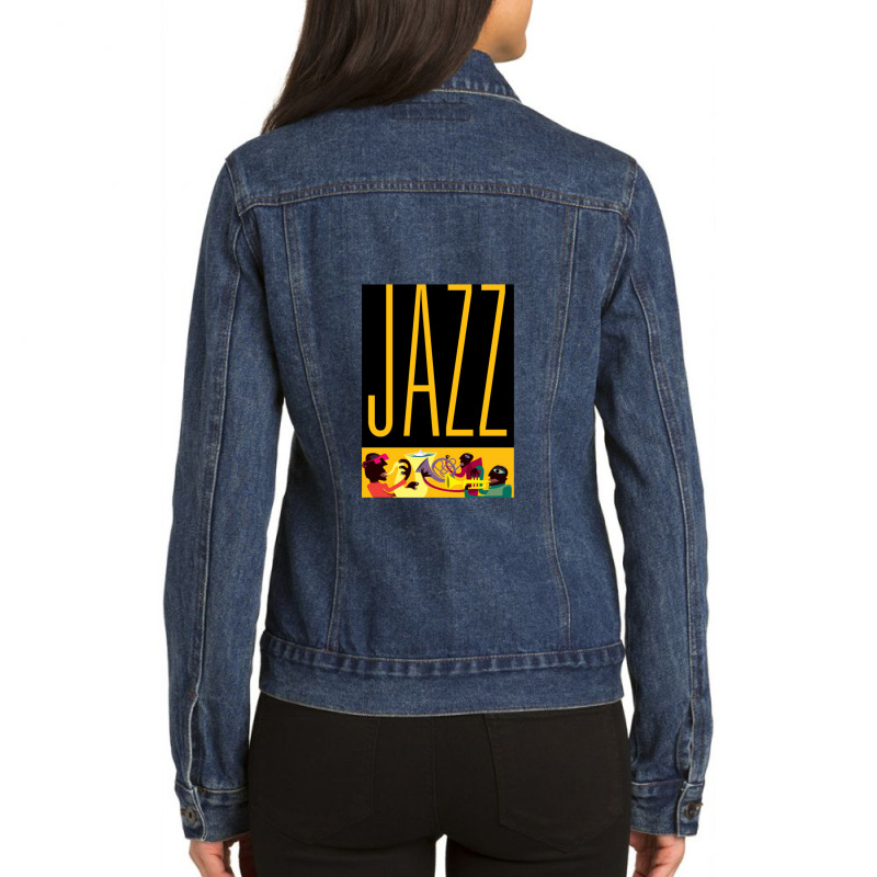 Jazz Ladies Denim Jacket by lokiraapa | Artistshot