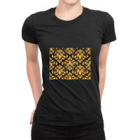 Gold Renaissance Pattern, Pattern Ladies Fitted T-shirt | Artistshot